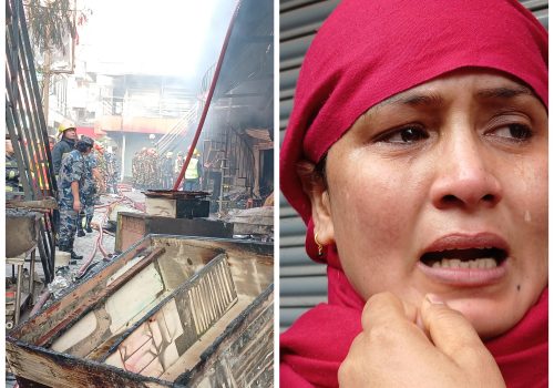 सतुङ्गलको राधे राधे मार्केटमा आगलागी