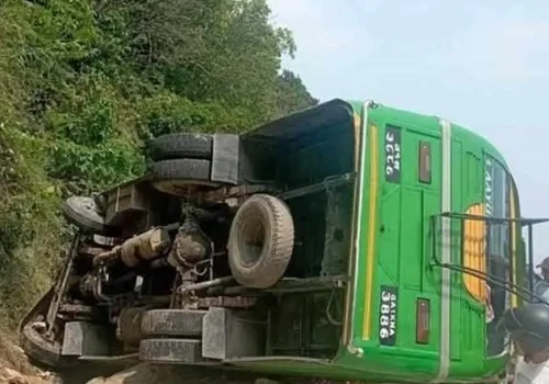 पोखरामा बस दुर्घटना, २२ जना घाइते