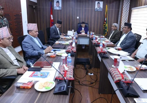 सुरक्षा परिषद्को बैठक सिंहदरबारमा जारी