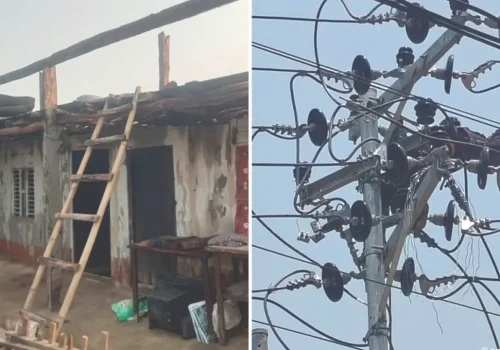 हावाहुरीले उडायो घरको छानो, करेन्टले लियो उपेशको प्राण
