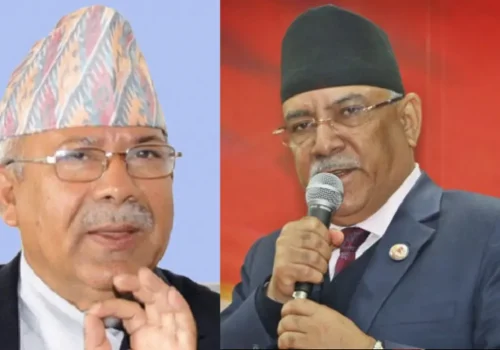 प्रचण्ड–माधवसहित दुई पार्टीका नेताबीच छलफल
