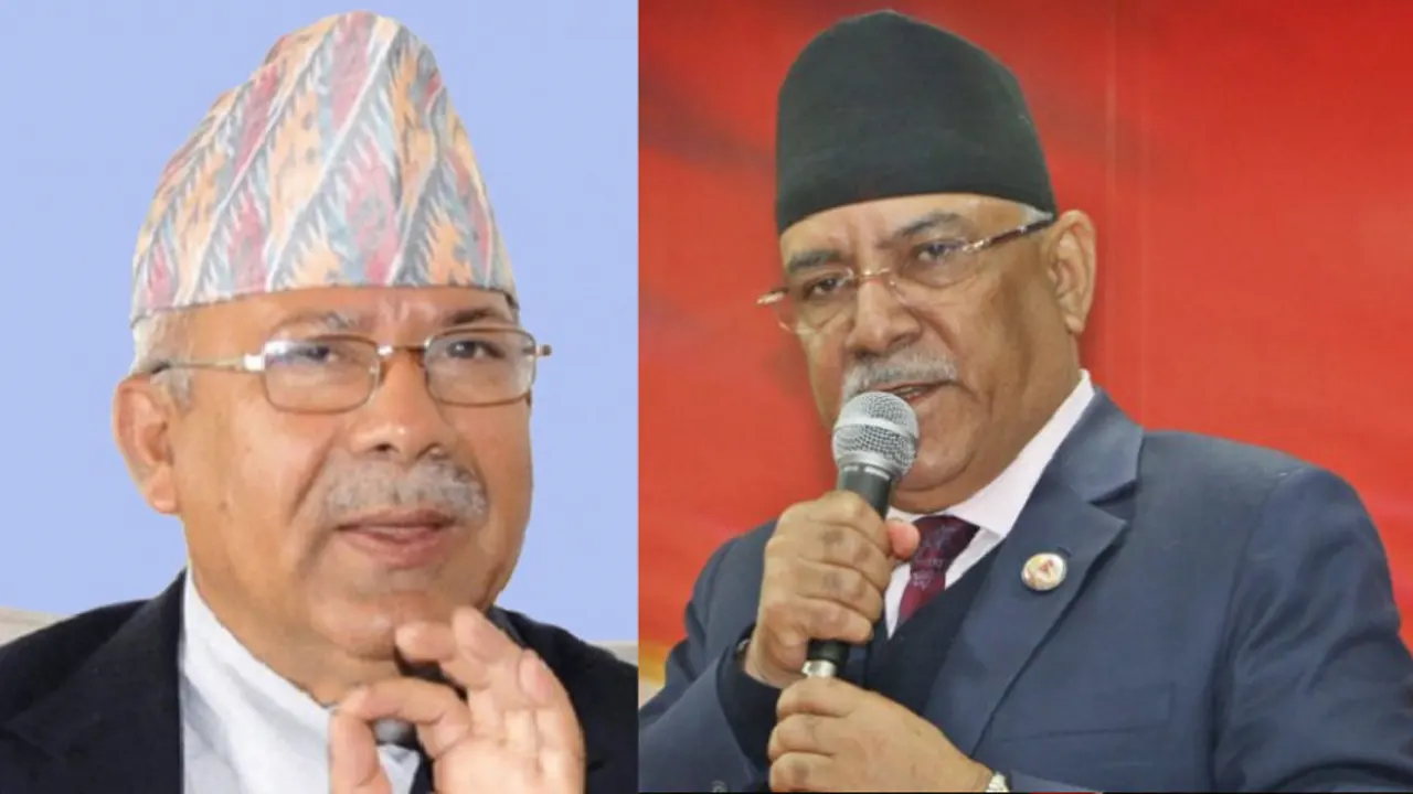 प्रचण्ड–माधवसहित दुई पार्टीका नेताबीच छलफल