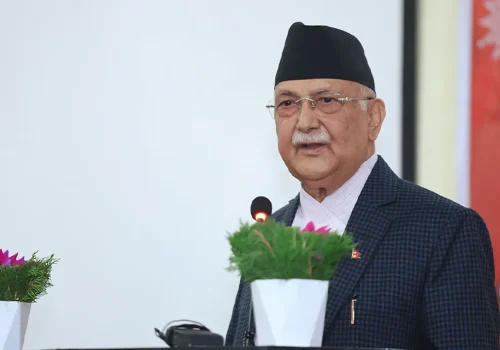 नेकपा एमाले जनसंगठन संयन्त्रको बैठकलाई प्रधानमन्त्री एवं पार्टी अध्यक्ष केपी शर्मा ओली र उपाध्यक्ष विष्णु पौडेलले विशेष सम्बोधन गर्दै