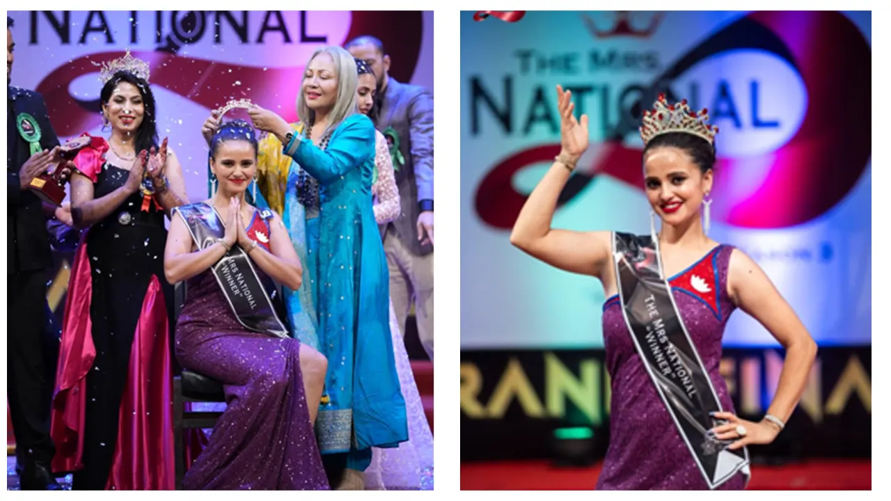 बिबाहित महिलाहरुबीच राजधानीमा सम्पन्न रोचक सौन्दर्य प्रतियोगितामा लक्ष्मी देवीले द मिसेस नेशनल ग्रयाण्डको ताज चुमेकी छन् ।