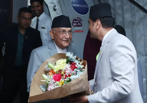 प्रधानमन्त्री ओली मेड्रिटमा