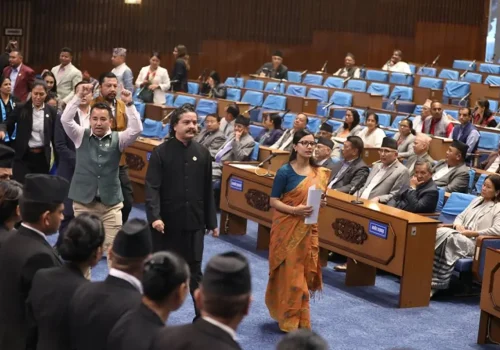संसदबाट बाहिरिए रास्वपा र राप्रपा