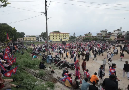 सिफलमा राजावादीको प्रदर्शन
