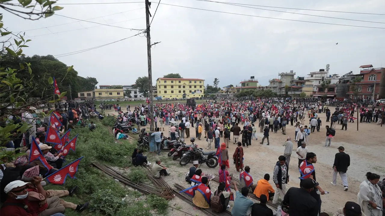 सिफलमा राजावादीको प्रदर्शन