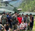 रसुवागढी हाइड्रोपावरमा फसेका २३ जनाको हेलिकप्टरमार्फत उद्धार