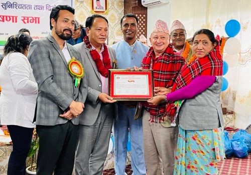 पुर्ण खोप सुनिश्चित भएकोमा पाँच पोखरी थाङपाल गाउँपालिका सम्मानित