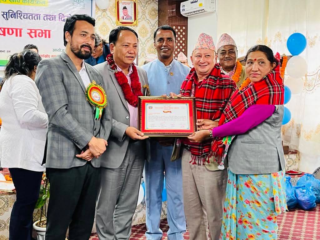 पुर्ण खोप सुनिश्चित भएकोमा पाँच पोखरी थाङपाल गाउँपालिका सम्मानित