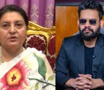 पूर्वराष्ट्रपति भण्डारी र बालेनबीच भेट