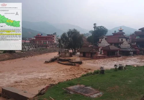 काठमाडौं सहित नौ जिल्लामा आज बाढीे जोखिमको उच्च सम्भावना