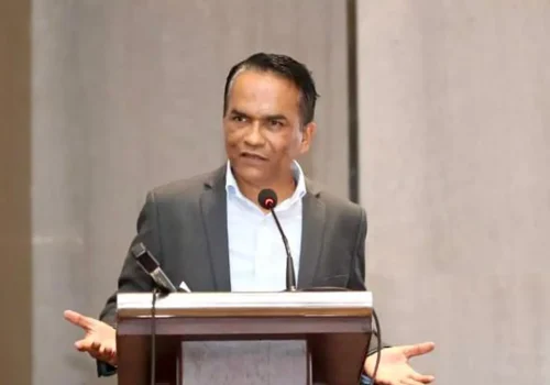 नेपाल आर्थिक पत्रकार समाज सेजनद्वारा आयोजित आगामी आर्थिक वर्षको मौद्रिक नीतिका सन्दर्भमा नीतिगत बहस कार्यक्रममा : डक्टर पौडेल