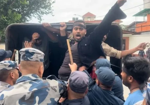 बालुवाटारमा प्रदर्शन गरेपछि नेविसंघका नेताहरू पक्राउ