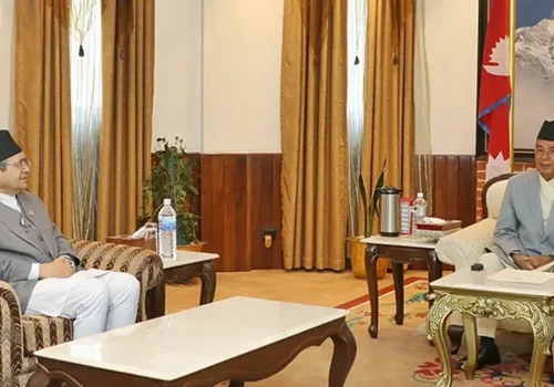 राष्ट्रपति भेट्न शीतल निवास पुगे सभामुख घिमिरे