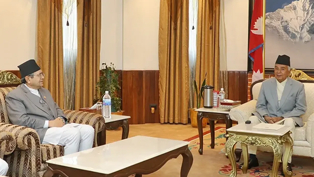 राष्ट्रपति भेट्न शीतल निवास पुगे सभामुख घिमिरे