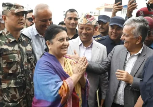 च्यासल पुगिन् विद्या भण्डारी, ओलीसँग भेट्ने