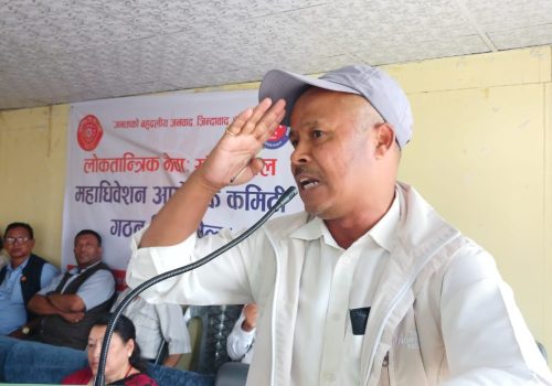 लोकतान्त्रिक नेवाः संघको अधिवेशन संयोजक उप महासचिव प्रेम श्रेष्ठ
