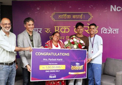 एनसेल प्याकमा १ करोड बिजेता धादिङकी पार्वती कार्की