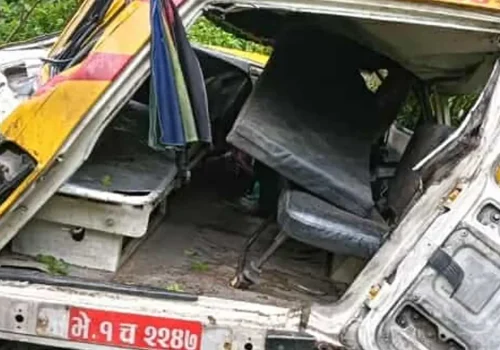 जाजरकोटमा एम्बुलेन्स दुर्घटना, चालकको घटनास्थलमै मृत्यु