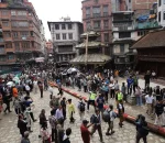 इन्द्रजात्राको लिङ्गो नगर प्रवेश गराइयो