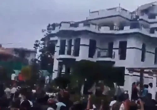 कांग्रेस सभापति देउवाको निवास तोडफोड