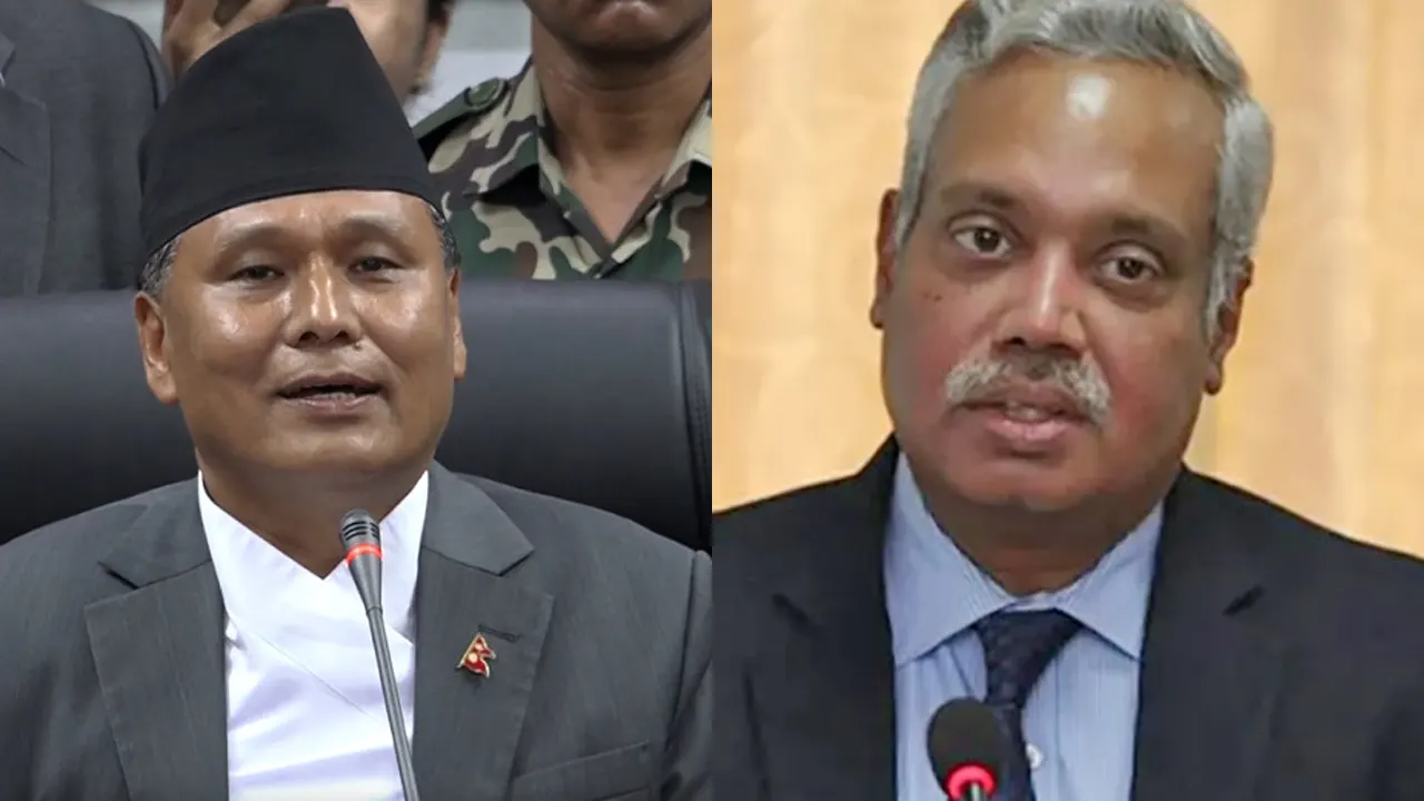 ऊर्जामन्त्री घिसिङ र भारतीय राजदूत नविन श्रीवास्तवबिच भेटवार्ता