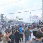 जेनजीको आन्दोलनमा प्रहरीले गर्‍यो हवाई फायर