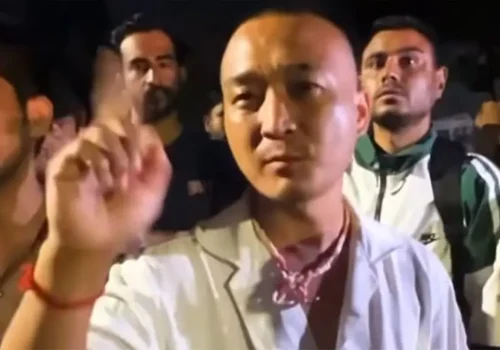 बालुवाटार अगाडि सुदन गुरुङ समूहको नाराबाजी