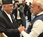 प्रधानमन्त्री ओलीसँगको भेट लगत्तै भारतका प्रधानमन्त्री मोदीले सामाजिक सञ्जालमा फोटो पोस्ट
