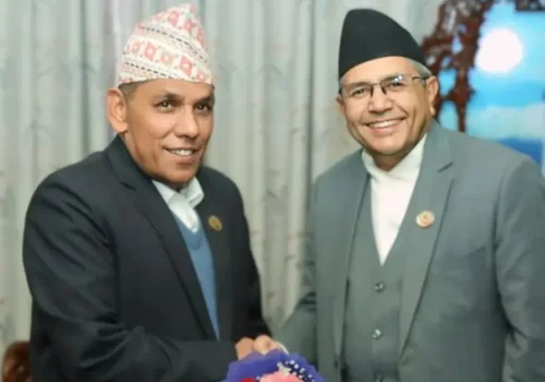 राष्ट्रिय सभा अध्यक्षले भेटे राष्ट्रपति