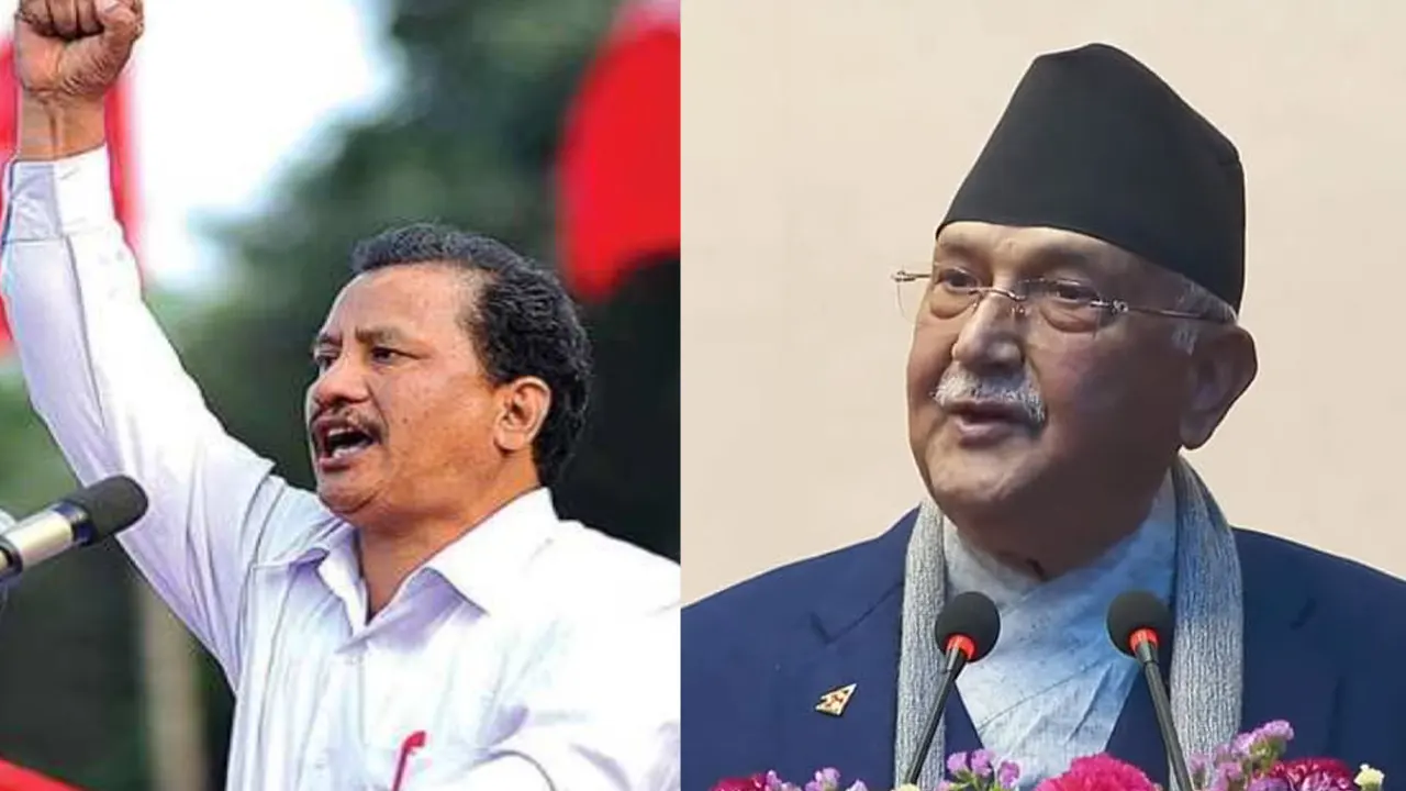 सर्वपक्षीय सरकार गठनको मागमा ओली र विप्लव एकैठाउँ