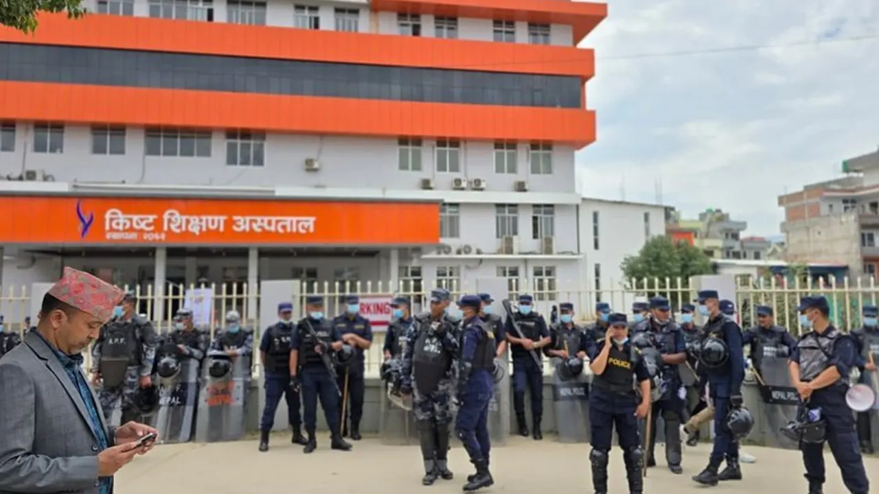 किष्ट अस्पतालमा गर्भवतीको मृत्यु भएपछि तनाव, अस्पताल प्रहरी घेरामा