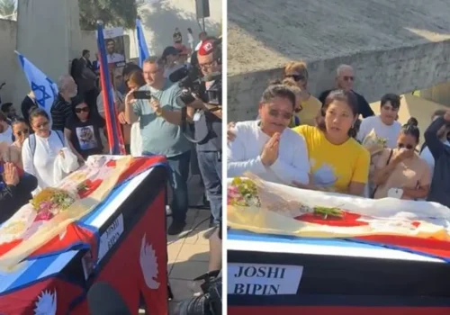 विपिनको शव नेपाल ल्याउनुअघि इजरायलमा श्रद्धाञ्जली सभा
