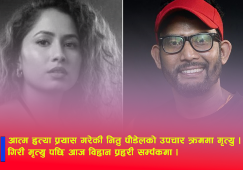 आत्म हत्या प्रयास गरेकी नितु पौडेलको उपचार क्रममा मृत्यु
