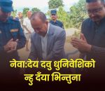 नेवा:देय दवु धुनिवेशिले न्हु दँया भिन्तुना मनायो आगामी बर्ष सामुहिक म्ह:पुजा गर्ने ।