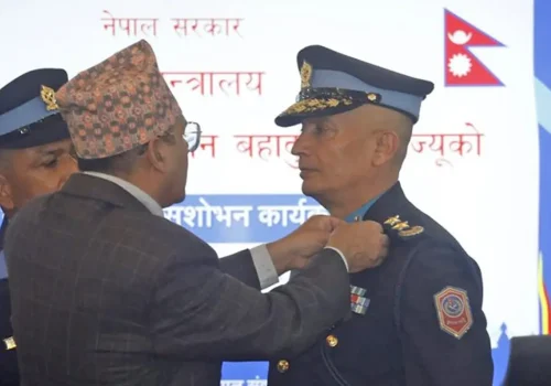 प्रहरी महानिरीक्षक कार्कीले लगाए दर्ज्यानी चिह्न