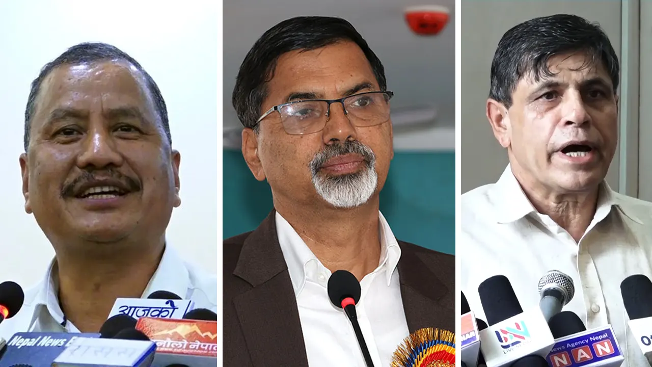 विप्लवनिवास पुगे जनार्दन शर्मा र घनश्याम भूसाल