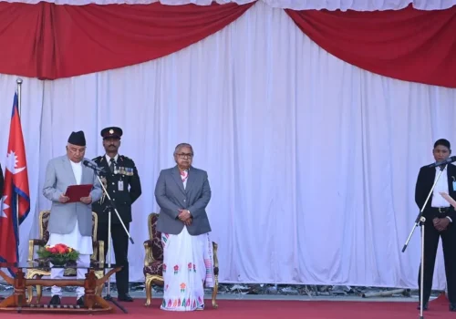 मधेश प्रदेश प्रमुख कर्णले लिए शपथ