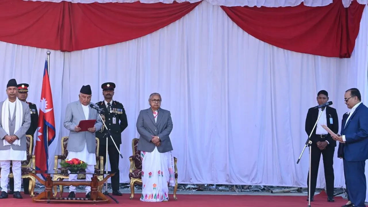 मधेश प्रदेश प्रमुख कर्णले लिए शपथ