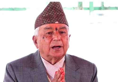 २१ फागुनको निर्वाचन सफल बनाउन राष्ट्रपतिको आह्वान