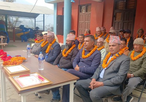 ज्वालमुखी बिधालयको ३६ औं बार्षिक उत्सव, अभिभावकले पाए सम्मान