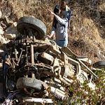 बैतडीमा बोलेरो जिप दुर्घटना हुदाँ घटनास्थलमै तीन जनाको मृत्यु