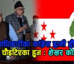 आधिकारी कांग्रेस हामी हौ अरु चौइटिएर गएका हुन : शेखर कोइराला