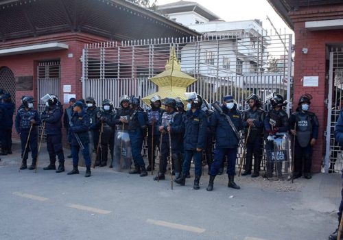 निर्वाचन आयोग परिसरमा सुरक्षा व्यवस्था कडा