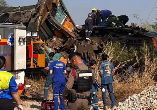 थाइल्याण्डको उत्तर–पूर्वी क्षेत्रमा गुडिरहेको रेलमा क्रेन खस्दा कम्तीमा २२ जनाको मृत्यु