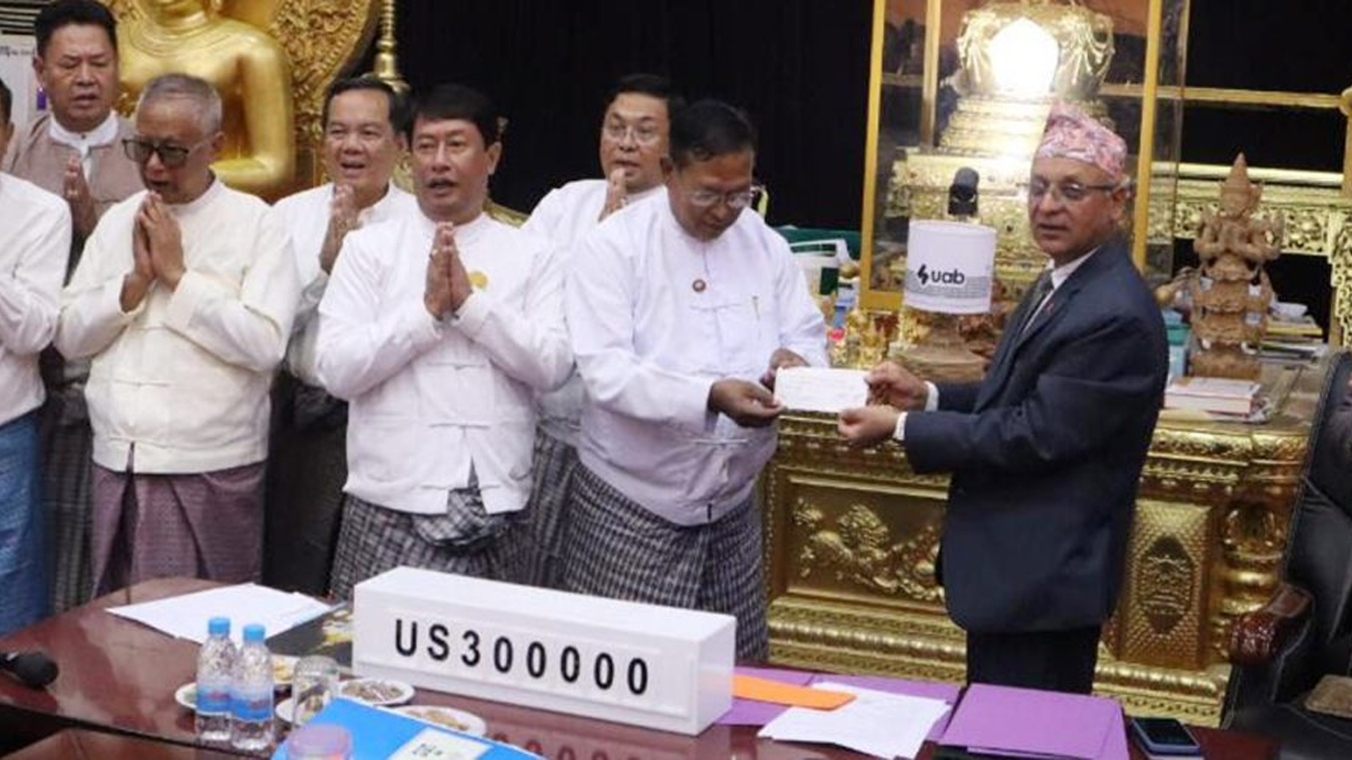 नेपाल सरकारको म्यानमारलाई सहयोग