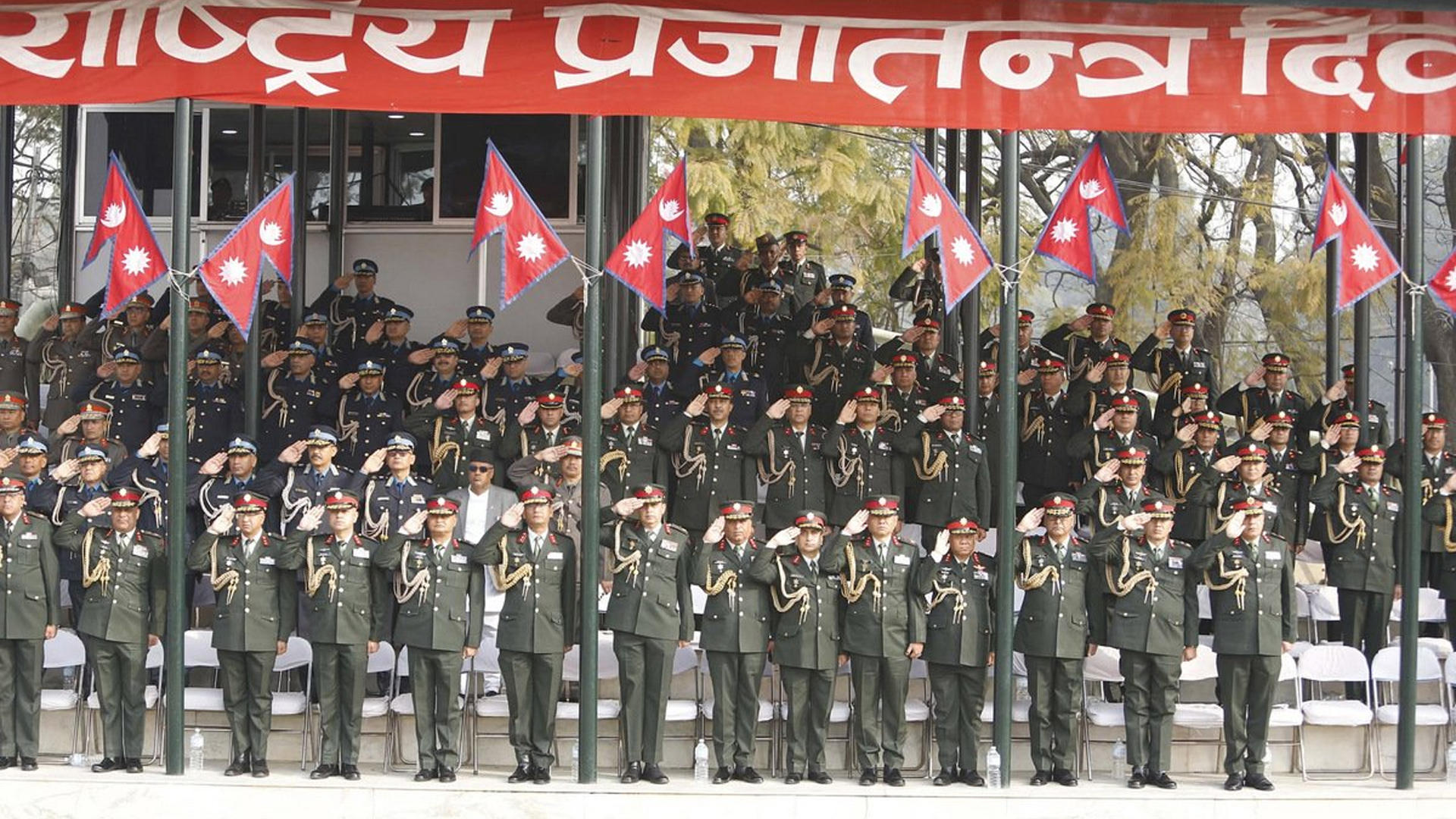 Democracy Day is being celebrated in Tundikhel today
