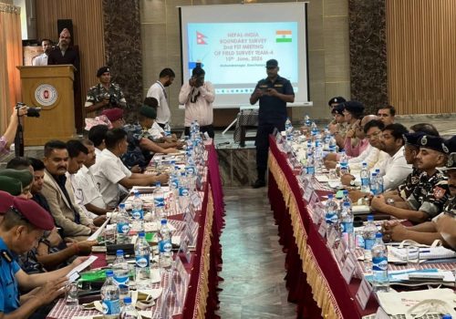 सिमा विवादको विषयमा छलफल गर्न भारतीय टोलि र नेपाली टोली कंचन्पुरमा